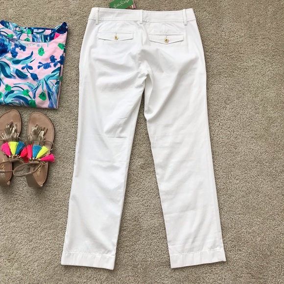 Lilly Pulitzer Cocoanut Walk Crop Pants - Picture 4 of 8